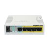 Mikrotik Cloud Smart Switch CSS106-1G-4P-1S (RB260GSP), 5x 1G, 1x SFP, PoE switch image 1 | Wifi shop wellnet.sk