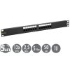 19" patch panel Solarix 12 x RJ45 CAT5E UTP 150 MHz černý 1U SX12-5E-UTP-BK obrázok | Wifi shop wellnet.sk
