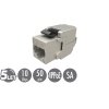 Samořezný keystone Solarix CAT6A STP RJ45 SXKJ-10G-STP-BK-SA Component Level a 4PPoE certifikace obrázok | Wifi shop wellnet.sk