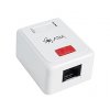 Zásuvka Solarix CAT5E UTP 1 x RJ45 na omítku bílá obrázok | Wifi shop wellnet.sk