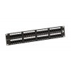 19" Patch panel Solarix 48 x RJ45 CAT6 UTP černý obrázok | Wifi shop wellnet.sk