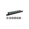 19" patch panel Solarix 24 x RJ45 CAT5E UTP s vyvazovací lištou 1U SX24L-5E-UTP-BK-N náhľad | Wifi shop wellnet.sk