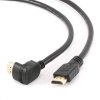 GEMBIRD kabel HDMI-HDMI 1,8m, 1.4, M/M stíněný, zlacené kontakty, 90° lomený, černý obrázok | Wifi shop wellnet.sk