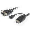 PremiumCord kabelový převodník HDMI na VGA s napájecím micro USB konektorem - černý obrázok | Wifi shop wellnet.sk