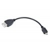 Kabel USB AF/micro BM,OTG,15cm pro tab. a tel. obrázok | Wifi shop wellnet.sk
