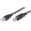 PremiumCord Kabel USB 2.0, A-B, 1m, černý obrázok | Wifi shop wellnet.sk