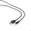 Kabel CABLEXPERT USB 2.0 Lightning (IP5 a vyšší) nabíjecí a synchronizační kabel, 1m, černý obrázok | Wifi shop wellnet.sk