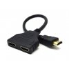 GEMBIRD HDMI splitter, pasivní, kabel, 2 cesty obrázok | Wifi shop wellnet.sk