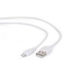 Kabel CABLEXPERT USB 2.0 Lightning (IP5 a vyšší) nabíjecí a synchronizační kabel, 2m, bílý obrázok | Wifi shop wellnet.sk