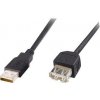 PremiumCord USB 2.0 kabel prodlužovací, A-A, 5m, č obrázok | Wifi shop wellnet.sk