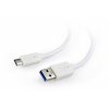 Kabel CABLEXPERT USB 3.0 A - USB-C M/M, 1m, bílý obrázok | Wifi shop wellnet.sk