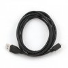 Kabel USB A-B micro, 1m, 2.0, černý, high quality obrázok | Wifi shop wellnet.sk