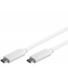 PremiumCord USB-C/male - USB-C/male, bílý, 1m obrázok | Wifi shop wellnet.sk
