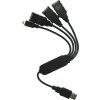 PremiumCord USB 2.0 HUB 4-portový, černý kabel obrázok | Wifi shop wellnet.sk