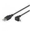 PremiumCord Kabel micro USB 2.0, A-B, 90°, 3m obrázok | Wifi shop wellnet.sk