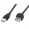 PremiumCord USB 2.0 kabel prodlužovací, A-A, 20cm černá obrázok | Wifi shop wellnet.sk