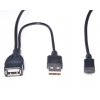 PremiumCord USB redukce kabel USB A/female+USB A/male - Micro USB/male OTG obrázok | Wifi shop wellnet.sk