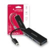 AXAGON HUE-G1C, 4x USB 3.2 Gen 1 SLIM hub, kabel Type-C 14cm napevno obrázok | Wifi shop wellnet.sk