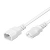 PremiumCord Prodlužovací kabel síť 230V, C13-C14, bílý 1m obrázok | Wifi shop wellnet.sk