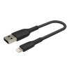 BELKIN kabel oplétaný USB-A - Lightning 15cm, čern obrázok | Wifi shop wellnet.sk