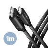 AXAGON BUMM3-CM10AB, SPEED kabel Micro-B USB <-> USB-C, 1m, USB 3.2 GEN 1, 3A, ALU, tpe, černý obrázok | Wifi shop wellnet.sk