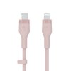 Belkin kabel USB-C na LTG_silikon, 3M, růžový obrázok | Wifi shop wellnet.sk