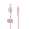 Belkin kabel USB-A s konektorem LTG,1M růžový pletený obrázok | Wifi shop wellnet.sk
