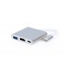 GEMBIRD Multi-adapter USB typu C, stříbrný obrázok | Wifi shop wellnet.sk