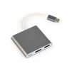 GEMBIRD Multi-adapter USB typu C, šedý obrázok | Wifi shop wellnet.sk