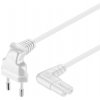 PremiumCord Kabel síťový 230V k magnetofonu se zahnutými konektory 3m bílý obrázok | Wifi shop wellnet.sk
