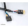 AKASA - USB kabel - 40 cm - prodlužovací interní obrázok | Wifi shop wellnet.sk