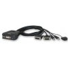 Aten 2-port DVI KVM USB mini, integrované kabely obrázok | Wifi shop wellnet.sk