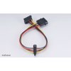 AKASA - 4-pin molex na 2x 15-pin Sata adaptér obrázok | Wifi shop wellnet.sk
