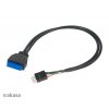 AKASA - USB 3.0 na USB 2.0 adaptér - 30 cm obrázok | Wifi shop wellnet.sk