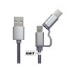 iGET G2V1 - USB kabel Micro USB/ USB - C dlouhý pro veškeré mobilní telefony, včetně odolných obrázok | Wifi shop wellnet.sk