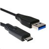 Kabel C-TECH USB 3.0 AM na Type-C kabel (AM/CM), 1m, černý obrázok | Wifi shop wellnet.sk