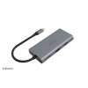 AKASA - externí USB hub - USB typ-C na 9-in-1 obrázok | Wifi shop wellnet.sk