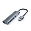 HUB USB C-tech UHB-U3-AL, 4x USB 3.2 Gen 1, hliníkové tělo obrázok | Wifi shop wellnet.sk