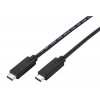 Kabel C-TECH USB 3.2, Type-C (CM/CM), PD 100W, 20Gbps, 2m, černý obrázok | Wifi shop wellnet.sk