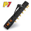 Rozvodný panel ACAR P7/3m 5+2x220V černý+přep.ochr obrázok | Wifi shop wellnet.sk