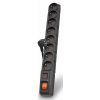 Acar S8 5m kabel, 8 zásuvek, přepěťová ochrana, černá obrázok | Wifi shop wellnet.sk