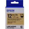 Epson zásobník se štítky – saténový pásek, LK-4KBK černá / zlatá, 12 mm (5 m) obrázok | Wifi shop wellnet.sk