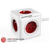 Zásuvka prodlužovací PowerCube EXTENDED 5-ti rozbočka, kabel 3m, Red obrázok | Wifi shop wellnet.sk