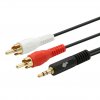 TB Touch Cable 3,5mm Mini Jack -2x RCA M/M 2,5m obrázok | Wifi shop wellnet.sk