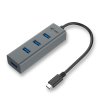 i-tec USB-C Metal 4-portový HUB, 4x USB 3.0 obrázok | Wifi shop wellnet.sk