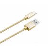ALIGATOR PREMIUM Datový kabel 2A, USB-C zlatý obrázok | Wifi shop wellnet.sk