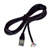 Univerzální kabel bez konektoru pro výrobu k pokladním zásuvkám, černý obrázok | Wifi shop wellnet.sk