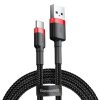 Baseus CATKLF-B91 Cafule Kabel USB-C 3A 1m Red/Black obrázok | Wifi shop wellnet.sk