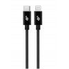 TB kabel USB-C - Lightning oplétaný 1m, černý obrázok | Wifi shop wellnet.sk