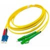 FIBRAIN Optický patchcord LC/APC - LC/PC 1m, Gold, 2.8mm, duplex, SM, G657A1